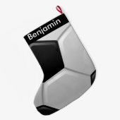 Voetbal design - Grote kerstinslag Kerstsok (Achterkant (Hangend))