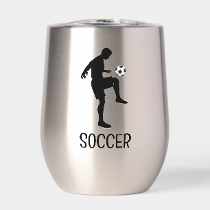 Voetbal Design Thermische Wijn Tumbler