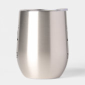 Voetbal Design Thermische Wijn Tumbler (Links)