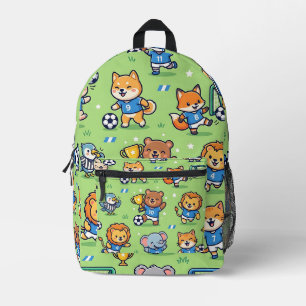 Voetbal Dieren Rugzak – Cute Patroon