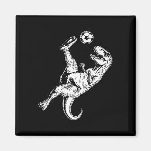 Voetbal Dinosaur Kinderen Jongens Mannen Voetbal  Magneet
