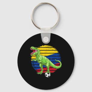 Voetbal Dinosaurus Trex Colombia Vlag Jongens Meis Sleutelhanger