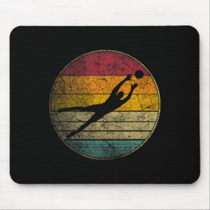 Voetbal Doelman Cadeau Retro Stijl Vintage Grappig Muismat