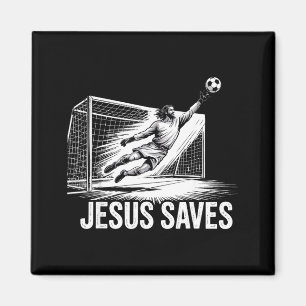 Voetbal Doelman Keeper Jezus Redt Christen Soc Magneet