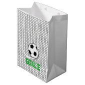 Voetbal Doelman Net Sport Coach Speler Fans Medium Cadeauzakje (Voorkant Gekanteld)