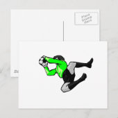 voetbal doelman redding grafisch briefkaart (Voorkant / Achterkant)
