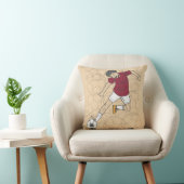 Voetbal Doelpunt Scorer Silhouet Kussen (Stoel)