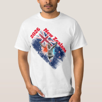 Voetbal Doelpunt Viering Nieuw-Zeeland Vlag 2026 T-shirt