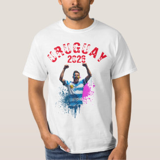 Voetbal Doelpunt Viering Uruguay Vlag 2026 T-shirt
