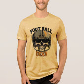 Voetbal dood Tri-Blend shirt (Voorkant)