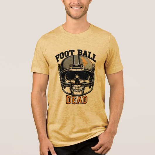 Voetbal dood Tri-Blend shirt (Voorkant)