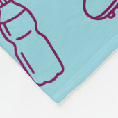 Voetbal Doodle Patroon Aangepaste Tekst Senior Cad Fleece Deken (Hoek)