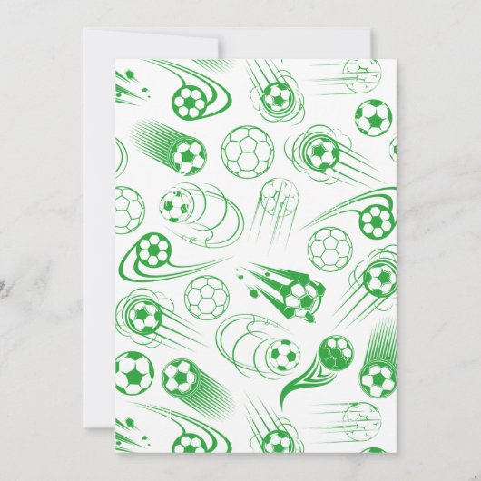 Voetbal Doorbraak 10e Verjaardagsfeest Kaart (Achterkant)