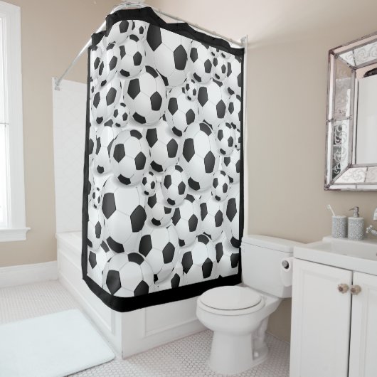 Voetbal douchegordijn (In situ)