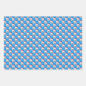 Voetbal dragen Santa's Pet & Snowflakes Inpakpapier Vel (Voorkant 3)