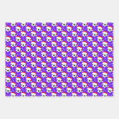 Voetbal dragen Santa's Pet & Snowflakes Inpakpapier Vel (Voorkant)