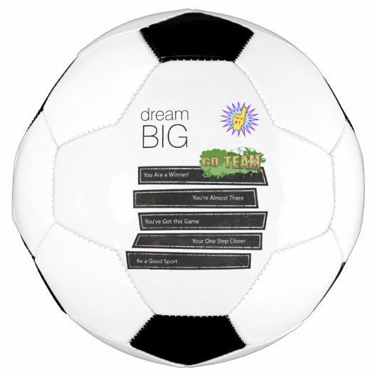 Voetbal Dream Big Go Team (Voorkant)