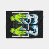 Voetbal Drip 67 Zes Zeven Grappig Gen Alpha Meme D Fleece Deken (Voorkant (Horizontaal))