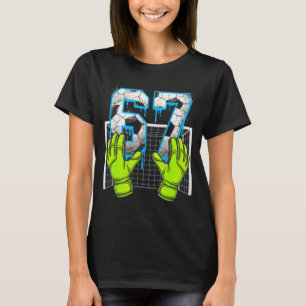 Voetbal Drip 67 Zes Zeven Grappig Gen Alpha Meme D T-shirt