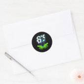 Voetbal Drip 67 Zes Zeven Grappige Gen Alpha Meme  Ronde Sticker (Envelop)