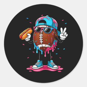 Voetbal Drip Boys Voetbal Ijsje Jeugd Game Ronde Sticker