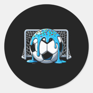 Voetbal Drip Ijs Drip Voetbal Jongens Meisjes Voet Ronde Sticker