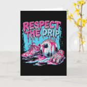 Voetbal Drip Ijs Druppelend Respecteer De Drip  Kaart (Gele Bloem)