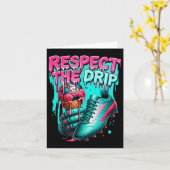 Voetbal Drip Jongens Ice Cream Drip Jeugd Respect Kaart (Gele Bloem)