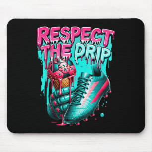 Voetbal Drip Jongens Ice Cream Drip Jeugd Respect Muismat