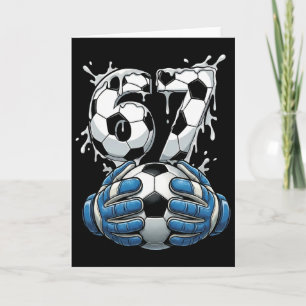 Voetbal Drip Nummer 67 Jongens Voetbal Doelman 67 Kaart