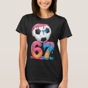 Voetbal Drip Nummer 67 Jongens Voetbalspeler 67 T-shirt