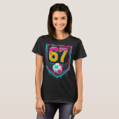 Voetbal Drip Nummer 67 Voetballer T-shirt (Voorkant volledig)