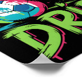 Voetbal Drip Smeltend Ijs Respecteer De Drip Jonge Poster (Hoek)