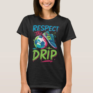 Voetbal Drip Smeltend Ijs Respecteer De Drip Jonge T-shirt