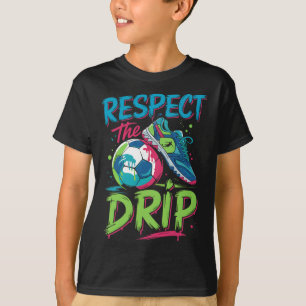 Voetbal Drip Smeltend Ijs Respecteer De Drip Jonge T-shirt