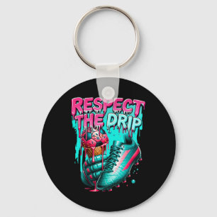 Voetbal druppel jongens Ijs druppel jeugd respecte Sleutelhanger