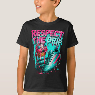 Voetbal druppel jongens Ijs druppel jeugd respecte T-shirt