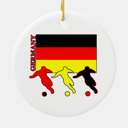 Voetbal Duitsland Keramisch Ornament (Achterkant)