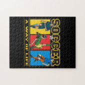 Voetbal een manier van leven legpuzzel (Horizontaal)