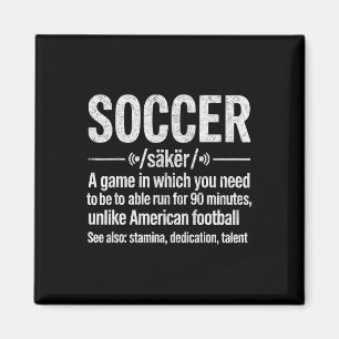 Voetbal een spel waarin je moet kunnen rennen  magneet