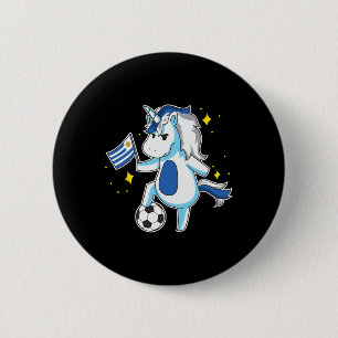 Voetbal Eenhoorn Uruguay Truitontwerp Uruguayaanse Ronde Button 5,7 Cm