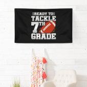 Voetbal eerste dag 7e leerjaar terug naar school spandoek (Insitu)