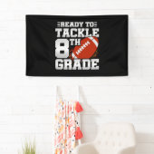 Voetbal Eerste Dag 8e Klas Terug Naar School Spandoek (Insitu)