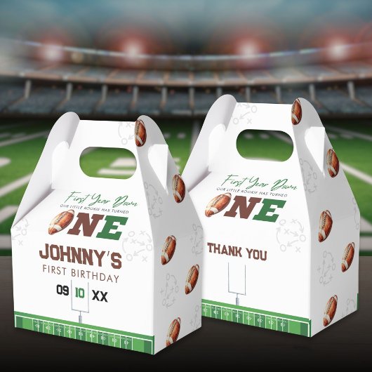 Voetbal Eerste Jaar Down 1e Verjaardag Bedankdoosjes