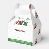 Voetbal Eerste Jaar Down 1e Verjaardag Bedankdoosjes (Achterkant)