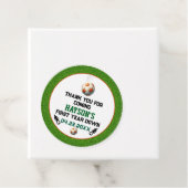 Voetbal Eerste Jaar Down 1e Verjaardagsfeest Bedankjes Labels (In situ)