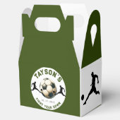 Voetbal eerste jaar naar beneden 1e verjaardag bedankdoosjes (Geopend)