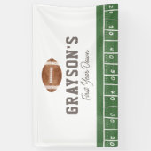 Voetbal Eerste Jaar Verjaardag Spandoek (Verticaal)