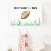 Voetbal Eerste Jaar Verjaardagsfeestje Spandoek (Insitu)