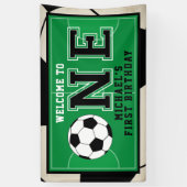 Voetbal Eerste Verjaardag Banner (Verticaal)